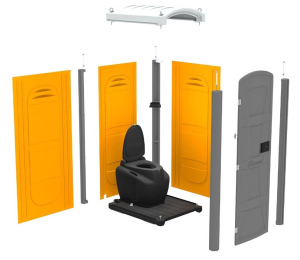 no ka sastav Kompaktā mobilā tualetes kabīne Armal HANDY